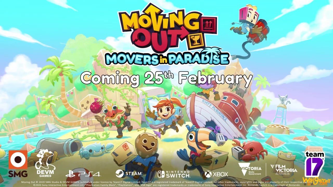 《胡闹搬家》DLC“Movers in Paradise”本月推出