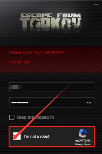 《逃离塔科夫》登录错误